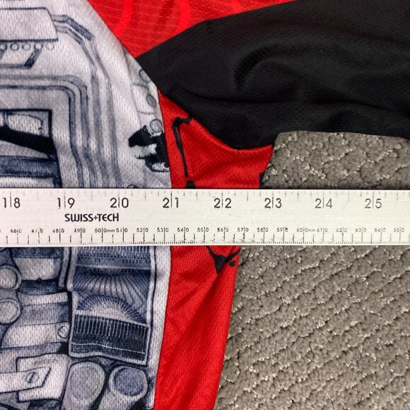 Primal Cycling Jersey Men's Mens 3XL Crankin' Stein Frankenstein Gears Half Man - Picture 8 of 9